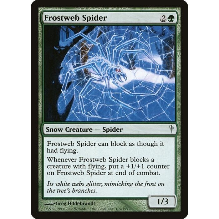 Magic: The Gathering Frostweb Spider (109) Moderately Played