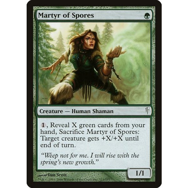 Magic: The Gathering Martyr of Spores (113) Moderately Played Foil