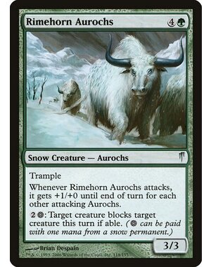 Magic: The Gathering Rimehorn Aurochs (118) Damaged