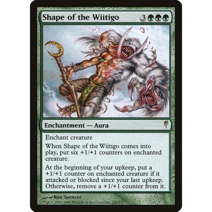 Magic: The Gathering Shape of the Wiitigo (120) Moderately Played