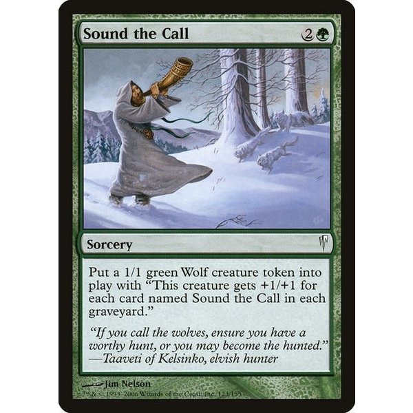 Magic: The Gathering Sound the Call (123) Moderately Played Foil