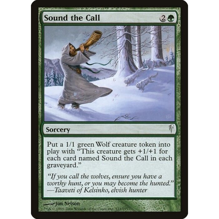 Magic: The Gathering Sound the Call (123) Moderately Played Foil