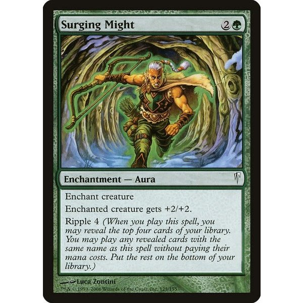 Magic: The Gathering Surging Might (125) Heavily Played