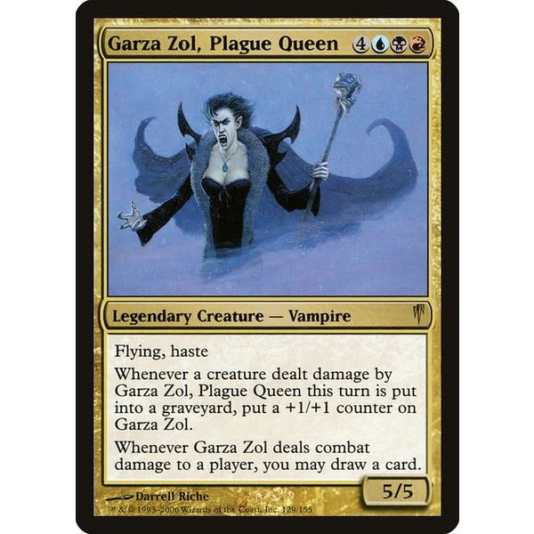 Magic: The Gathering Garza Zol, Plague Queen (129) Heavily Played