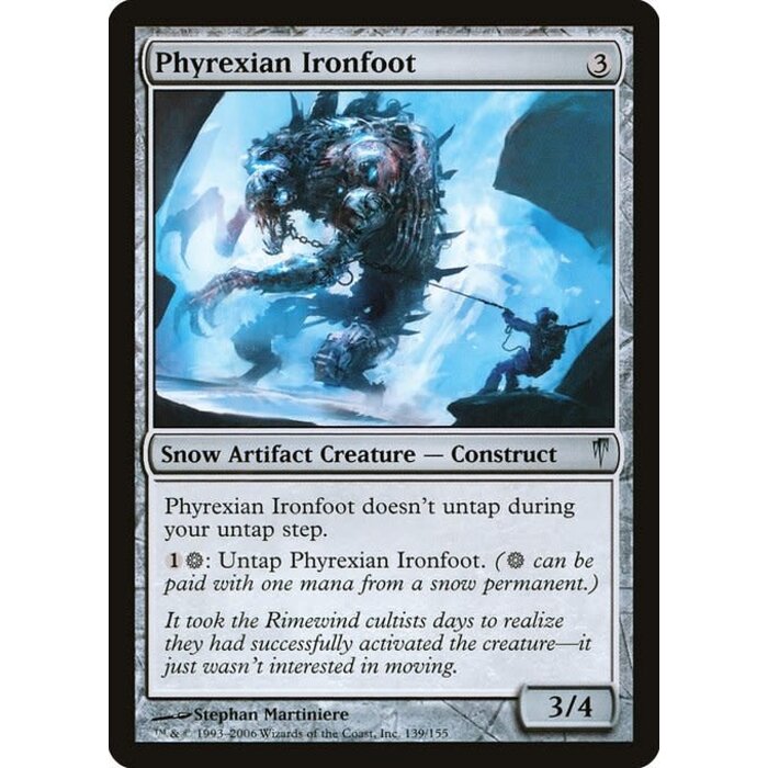 Magic: The Gathering Phyrexian Ironfoot (139) Damaged