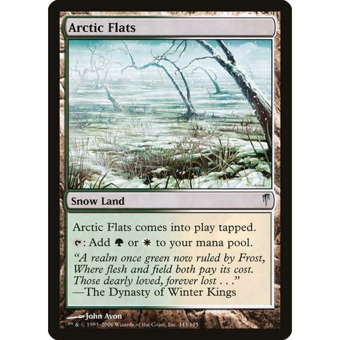 Magic: The Gathering Arctic Flats (143) Moderately Played