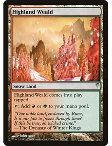 Magic: The Gathering Highland Weald (147) Damaged