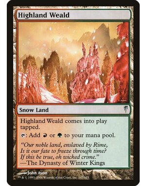 Magic: The Gathering Highland Weald (147) Damaged