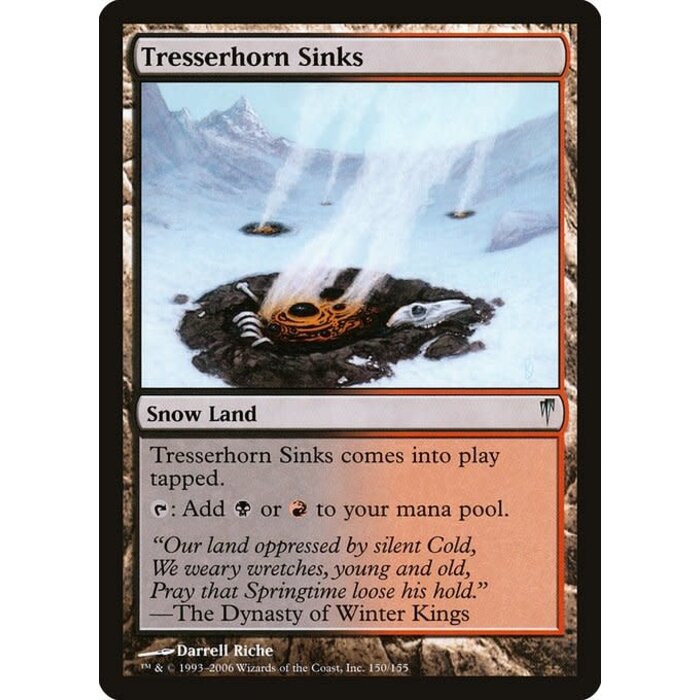 Magic: The Gathering Tresserhorn Sinks (150) Heavily Played