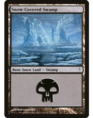 Magic: The Gathering Snow-Covered Swamp (153) Lightly Played
