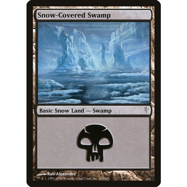 Magic: The Gathering Snow-Covered Swamp (153) Lightly Played