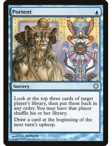 Magic: The Gathering Portent (090) Heavily Played