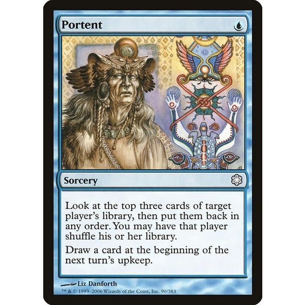 Magic: The Gathering Portent (090) Heavily Played