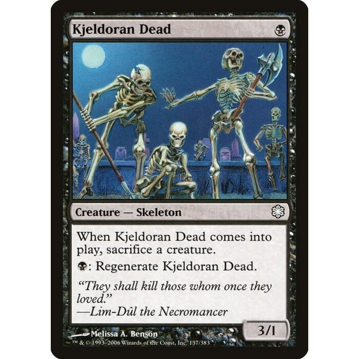 Magic: The Gathering Kjeldoran Dead (137) Heavily Played