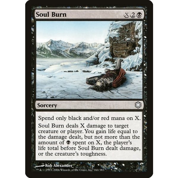 Magic: The Gathering Soul Burn (161) Moderately Played