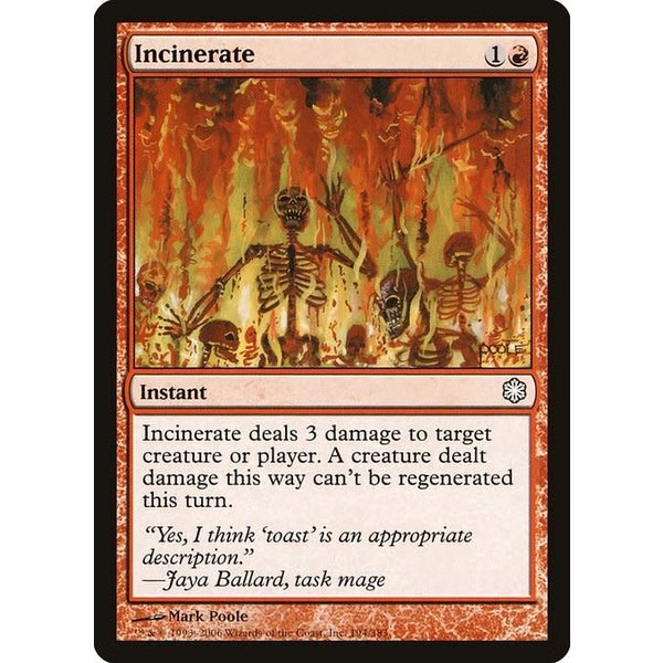Magic: The Gathering Incinerate (194) Damaged