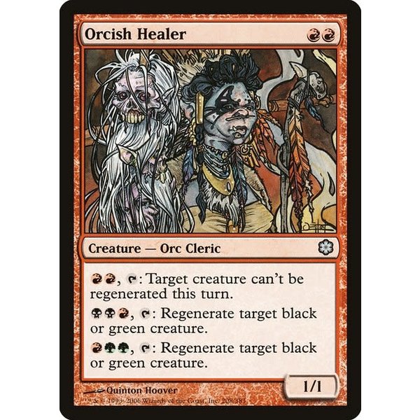 Magic: The Gathering Orcish Healer (208) Moderately Played