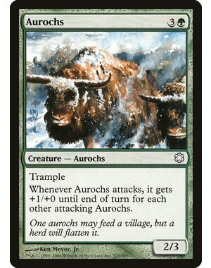 Magic: The Gathering Aurochs (225) Moderately Played