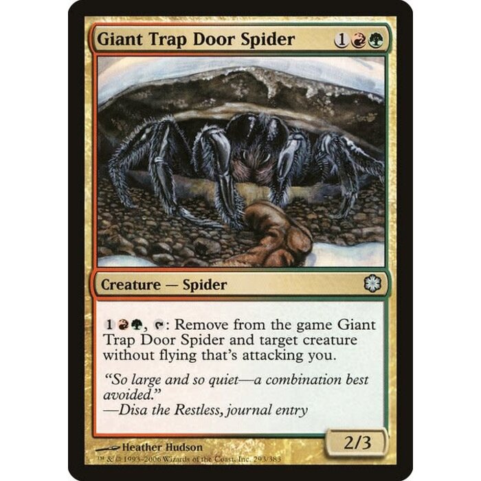 Magic: The Gathering Giant Trap Door Spider (293) Heavily Played