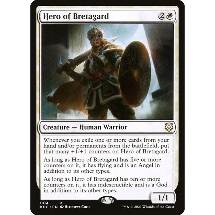 Magic: The Gathering Hero of Bretagard (004) Lightly Played
