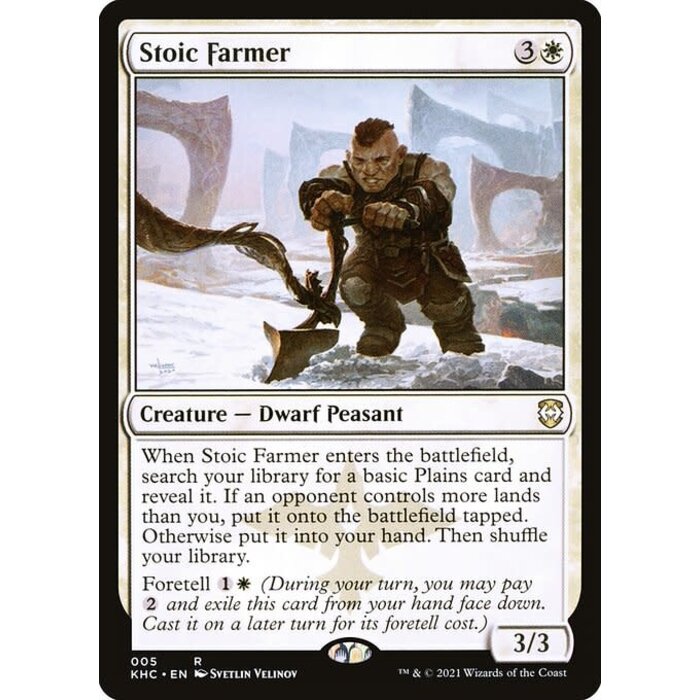 Magic: The Gathering Stoic Farmer (005) Lightly Played