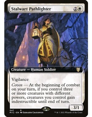 Magic: The Gathering Stalwart Pathlighter (Extended Art) (047) Lightly Played