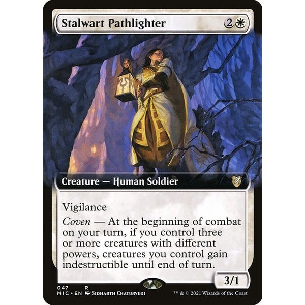 Magic: The Gathering Stalwart Pathlighter (Extended Art) (047) Lightly Played