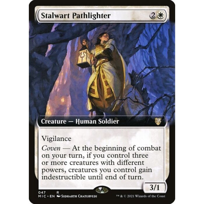Magic: The Gathering Stalwart Pathlighter (Extended Art) (047) Lightly Played