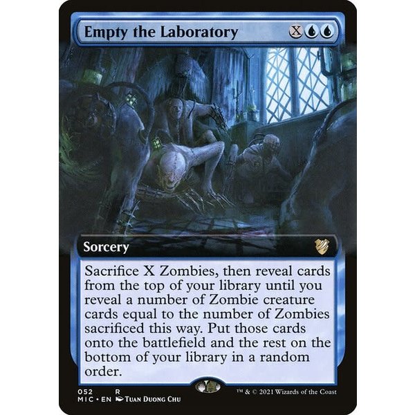 Magic: The Gathering Empty the Laboratory (Extended Art) (052) Near Mint