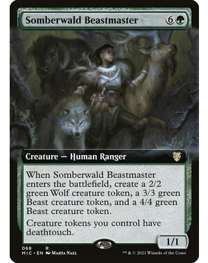 Magic: The Gathering Somberwald Beastmaster (Extended Art) (068) Lightly Played