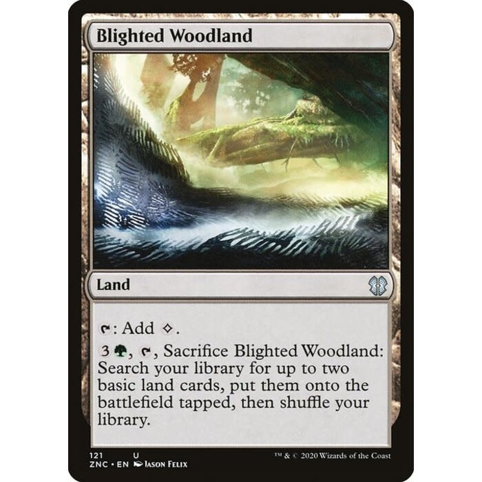 Magic: The Gathering Blighted Woodland (121) Near Mint