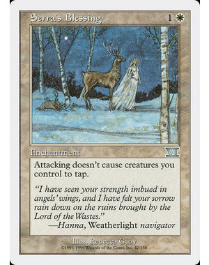 Magic: The Gathering Serra's Blessing (041) Heavily Played