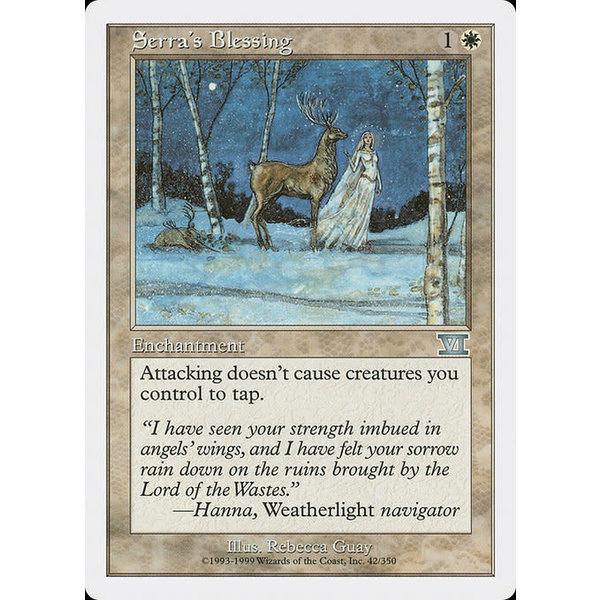 Magic: The Gathering Serra's Blessing (041) Heavily Played