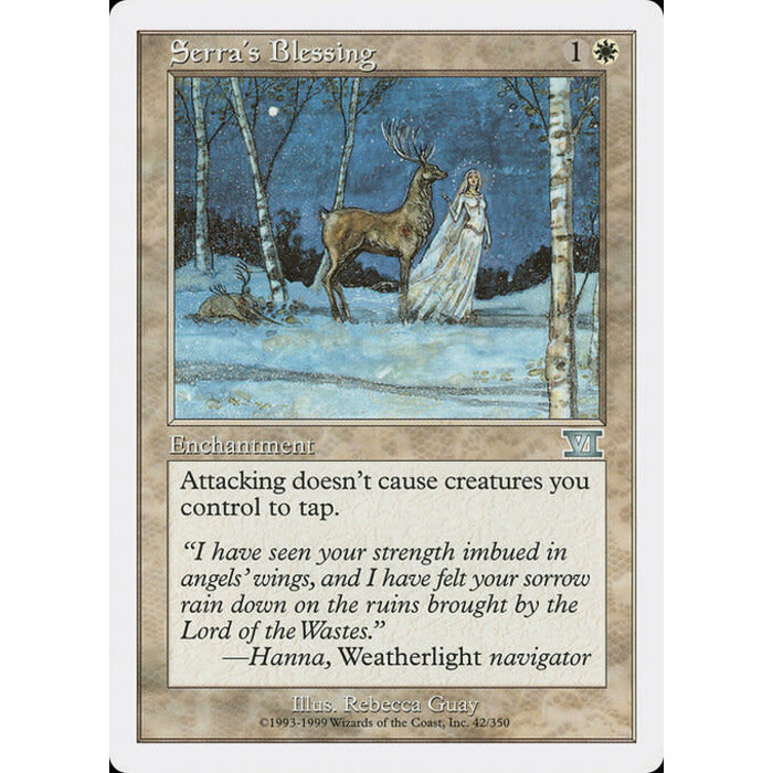 Magic: The Gathering Serra's Blessing (041) Heavily Played