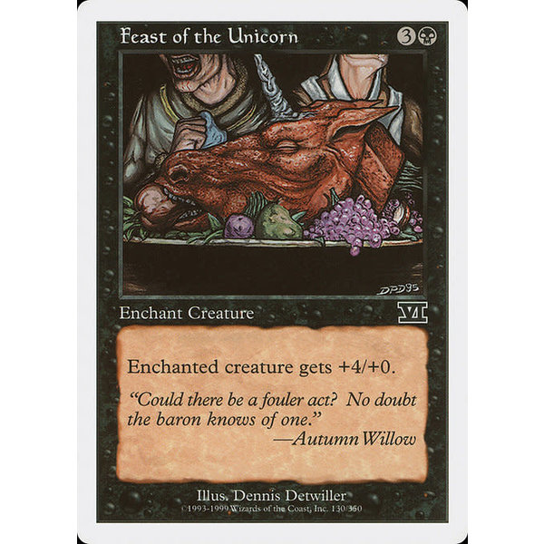 Magic: The Gathering Feast of the Unicorn (129) Moderately Played