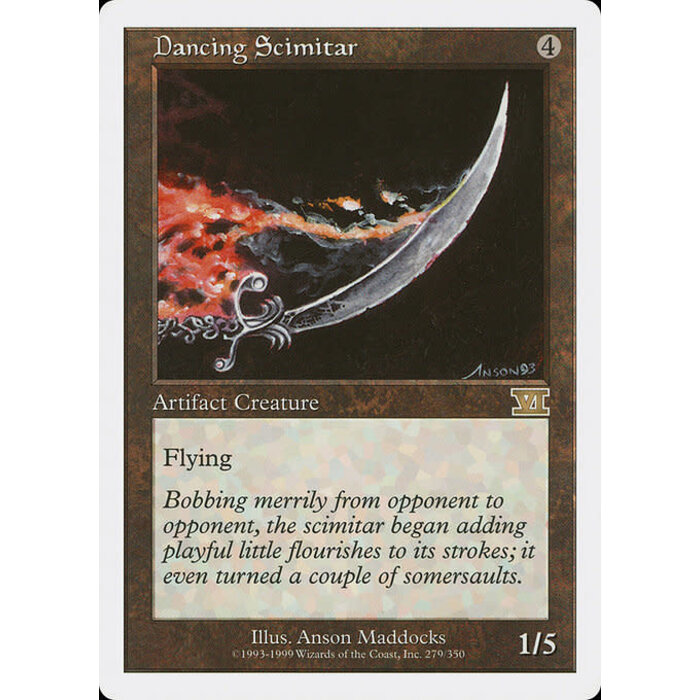 Magic: The Gathering Dancing Scimitar (274) Heavily Played