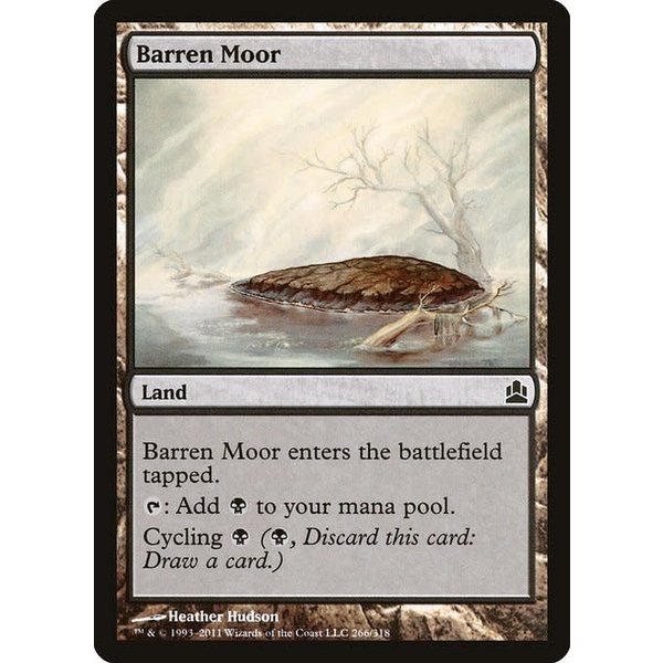 Magic: The Gathering Barren Moor (166) Lightly Played