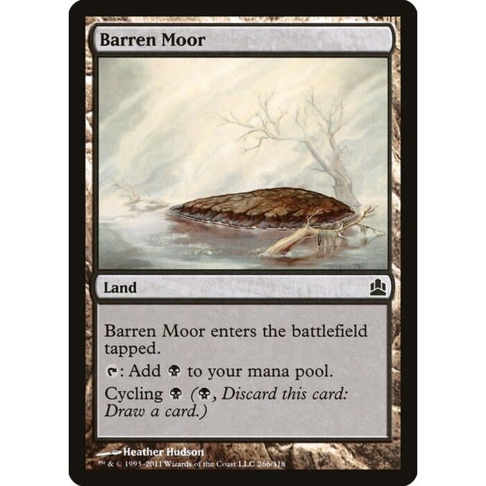 Magic: The Gathering Barren Moor (166) Lightly Played