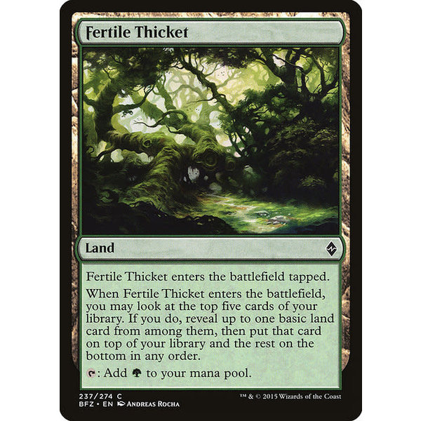 Magic: The Gathering Fertile Thicket (237) Lightly Played Foil
