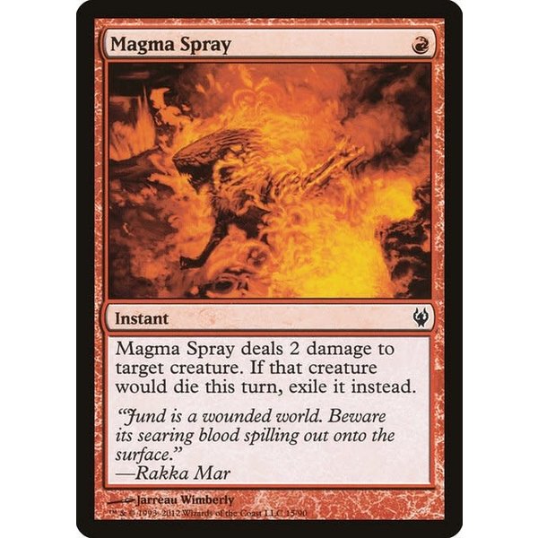 Magic: The Gathering Magma Spray (015) Moderately Played