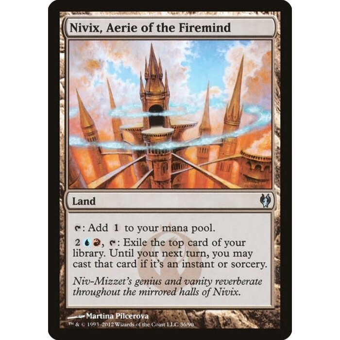 Magic: The Gathering Nivix, Aerie of the Firemind (036) Lightly Played