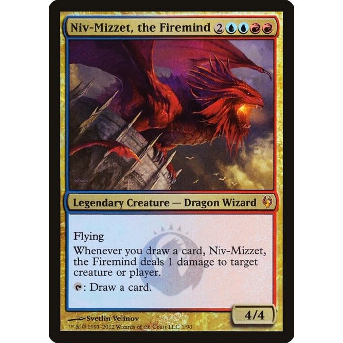 Magic: The Gathering Niv-Mizzet, the Firemind (001) Moderately Played Foil