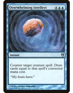 Magic: The Gathering Overwhelming Intellect (028) Moderately Played