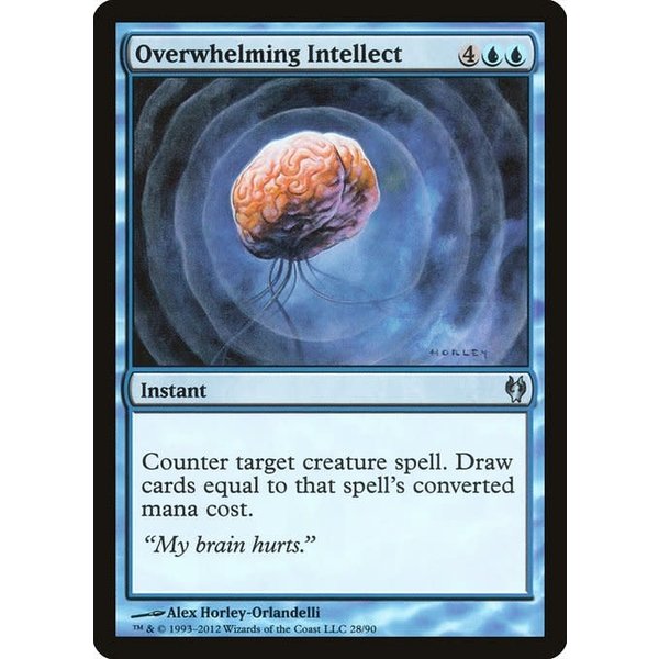 Magic: The Gathering Overwhelming Intellect (028) Moderately Played