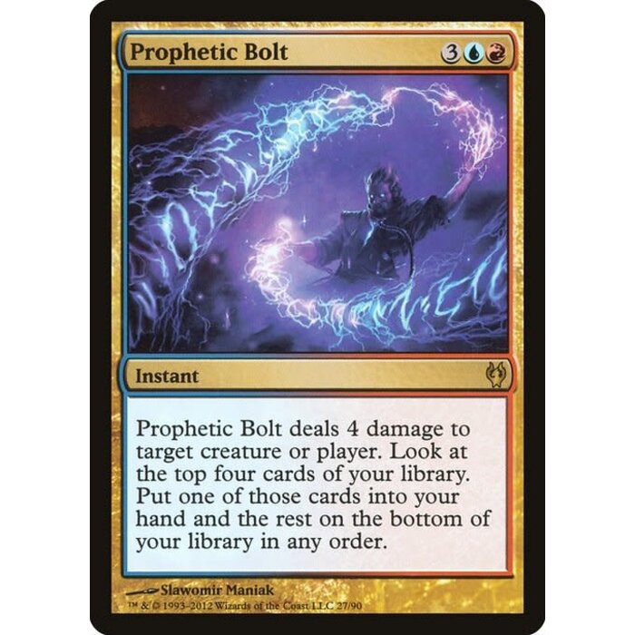 Magic: The Gathering Prophetic Bolt (027) Moderately Played