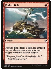 Magic: The Gathering Forked Bolt (060) Moderately Played