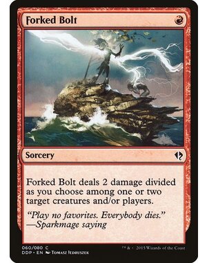 Magic: The Gathering Forked Bolt (060) Moderately Played