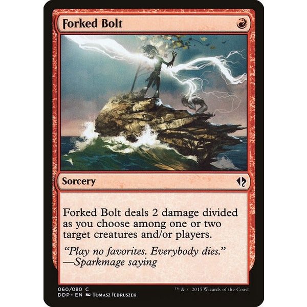 Magic: The Gathering Forked Bolt (060) Moderately Played