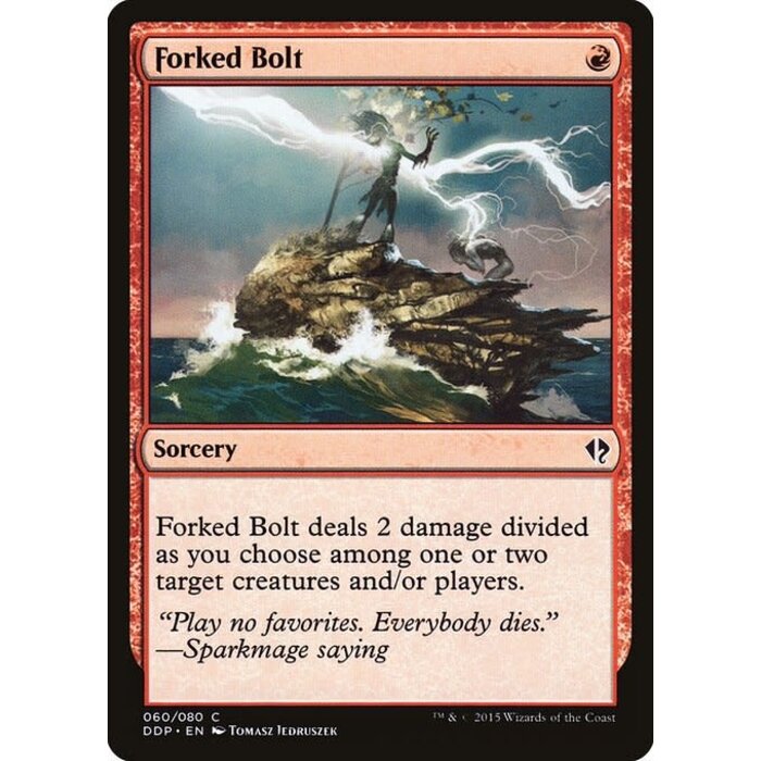 Magic: The Gathering Forked Bolt (060) Moderately Played