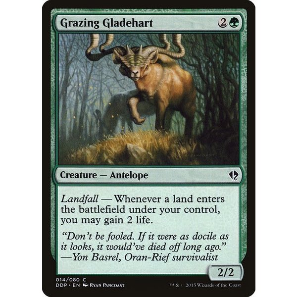 Magic: The Gathering Grazing Gladehart (014) Moderately Played